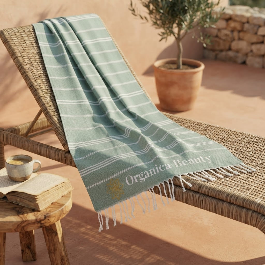 Drap de plage 100% coton