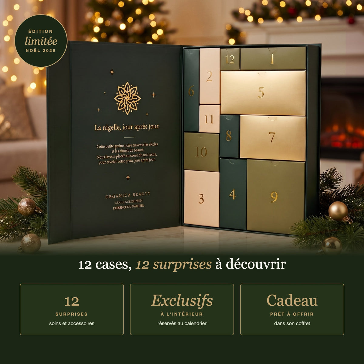 12 cases, 12 surprises exclusives, prêt à offrir