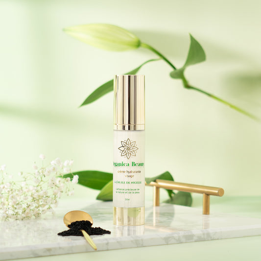 Crème hydratante visage à la nigelle 99,9% naturelle Organica Beauty pot 50 ml