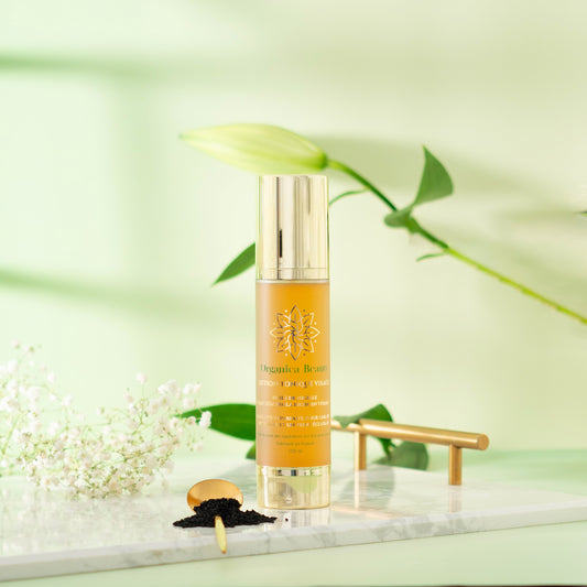 Lotion tonique visage à la nigelle bio et vitamine C Organica Beauty flacon 200 ml