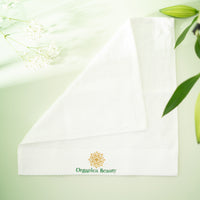 Serviette visage 100% coton ultra-doux Organica Beauty pour séchage délicat
